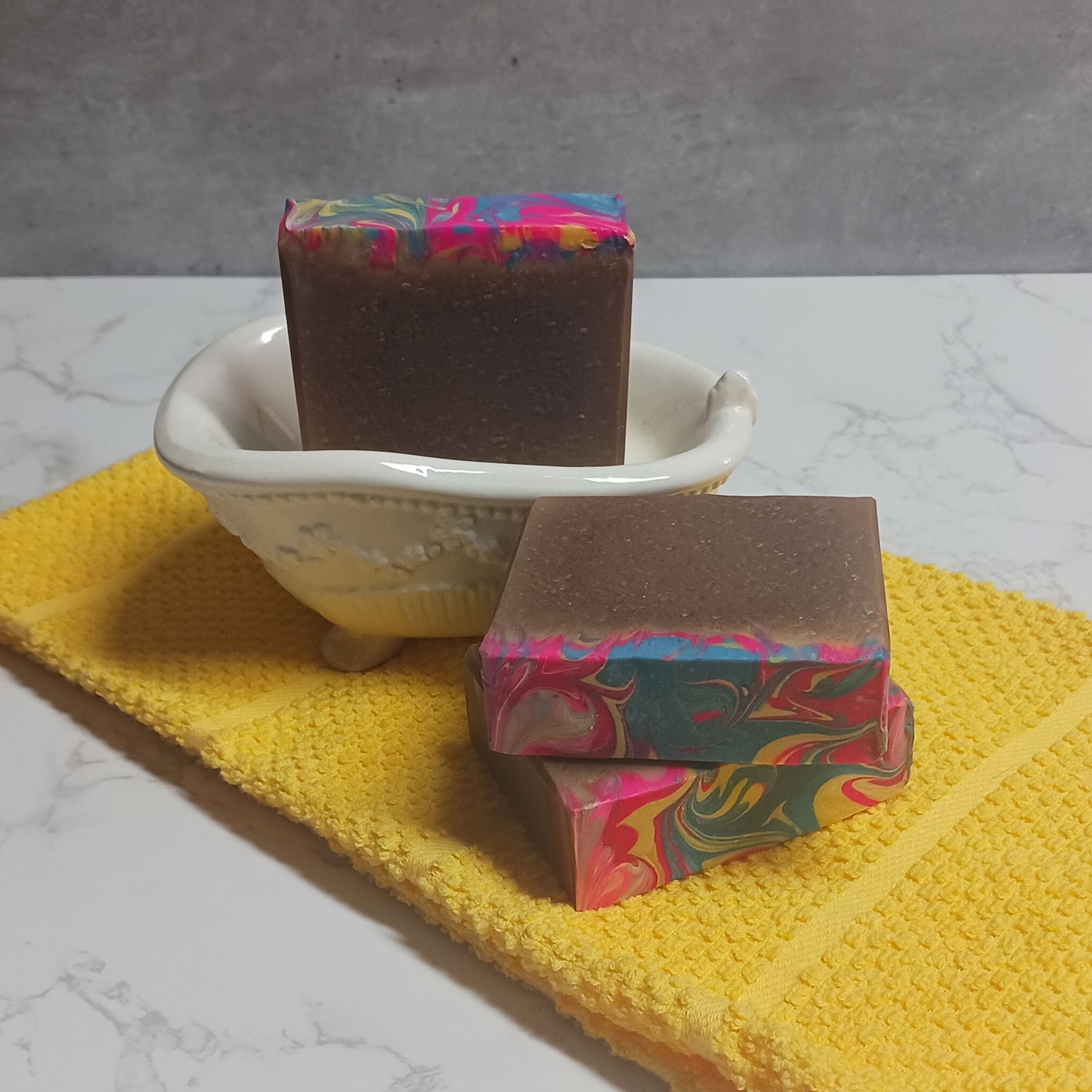 Lemon Buttercream scented Handmade Bar Soap