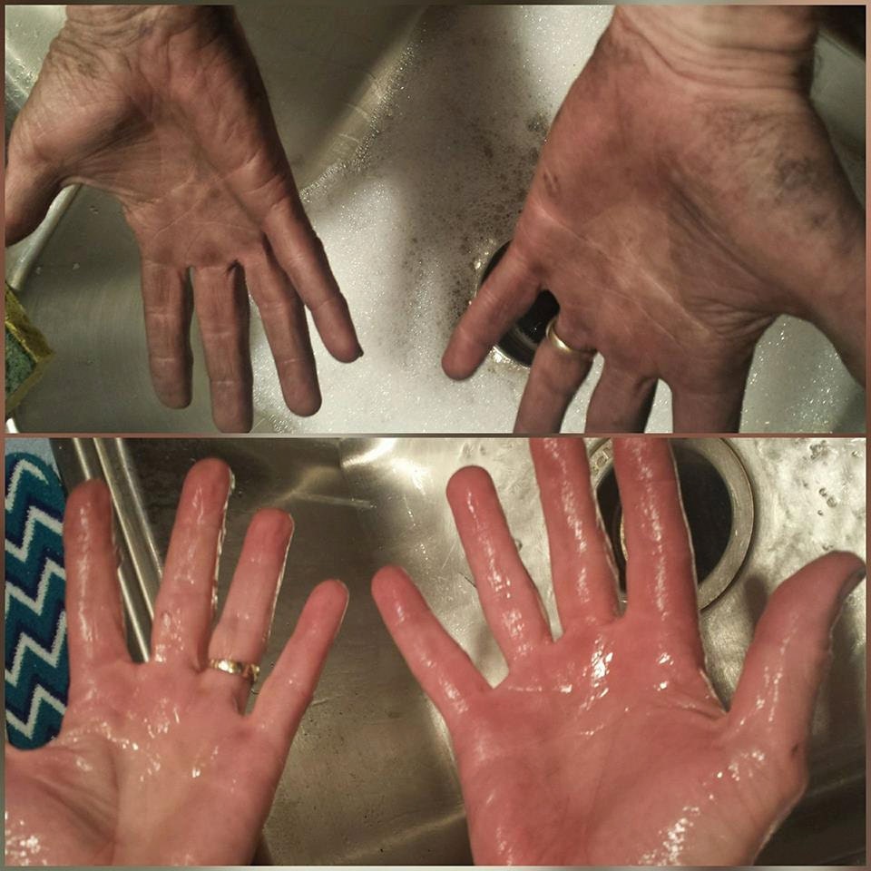 dirty hands and clean hands