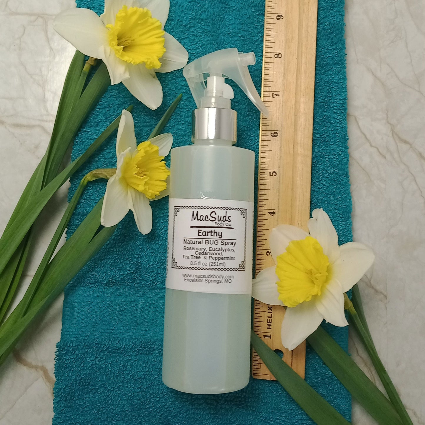 Natural Bug Spray, 8.5oz, Earthy Scent, Kid Safe, DEET Free