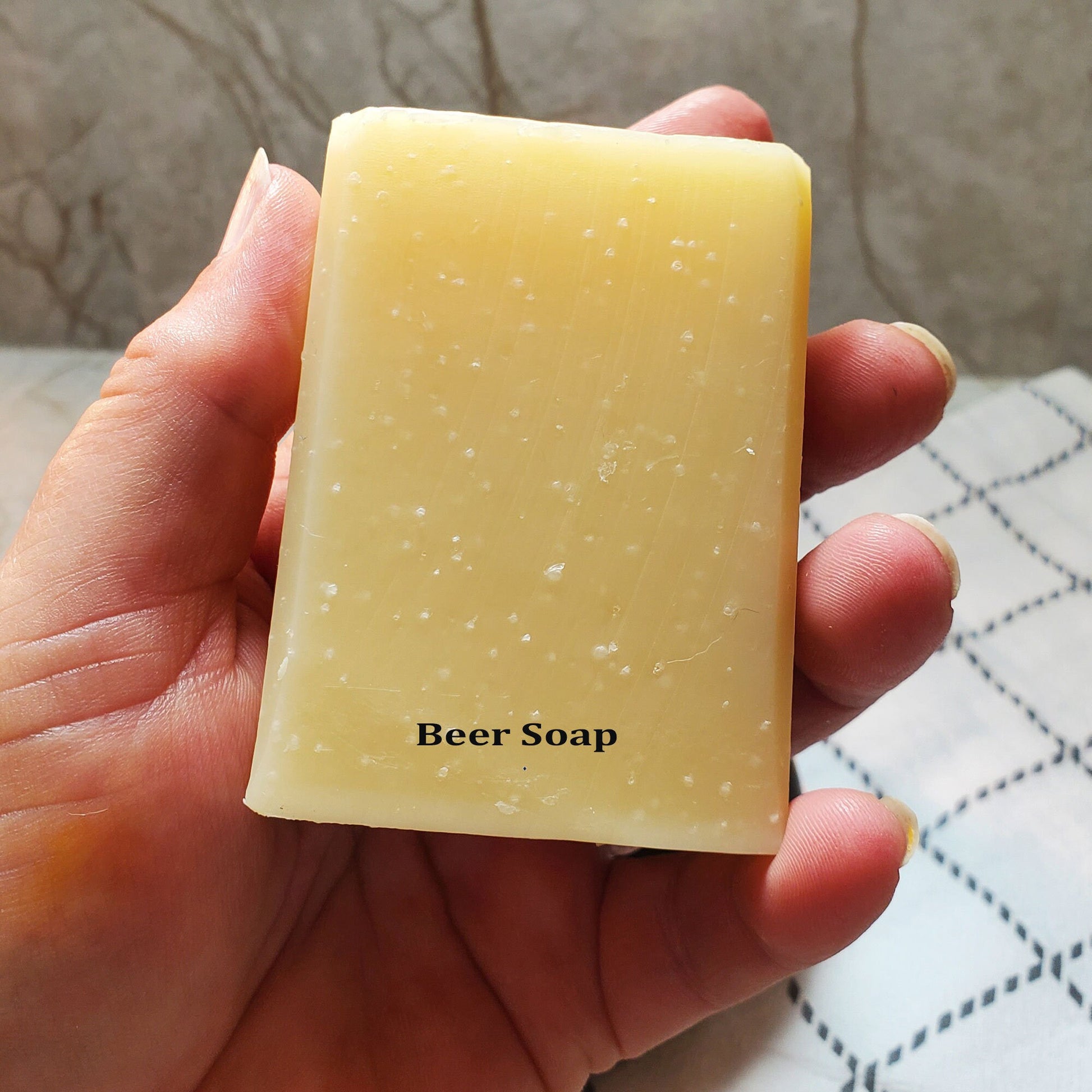 Mens handmade bath and body gift set, mechanic soap, beer soap