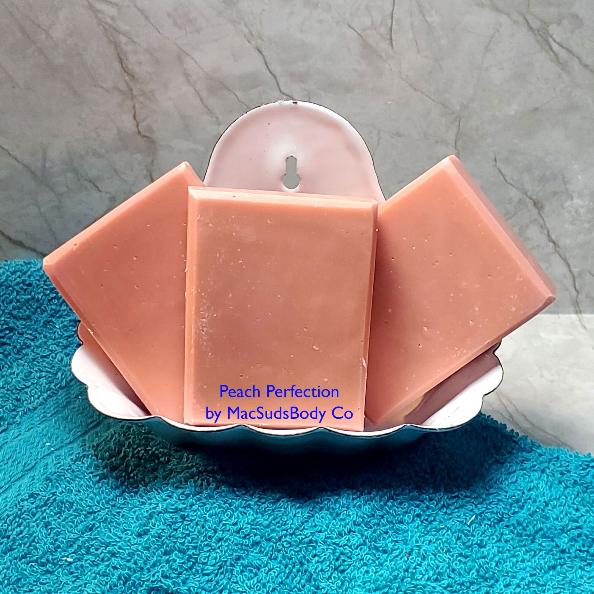 Handmade Peach Scented Soap Bar: Summer Fruit Artisan Soap (3oz)