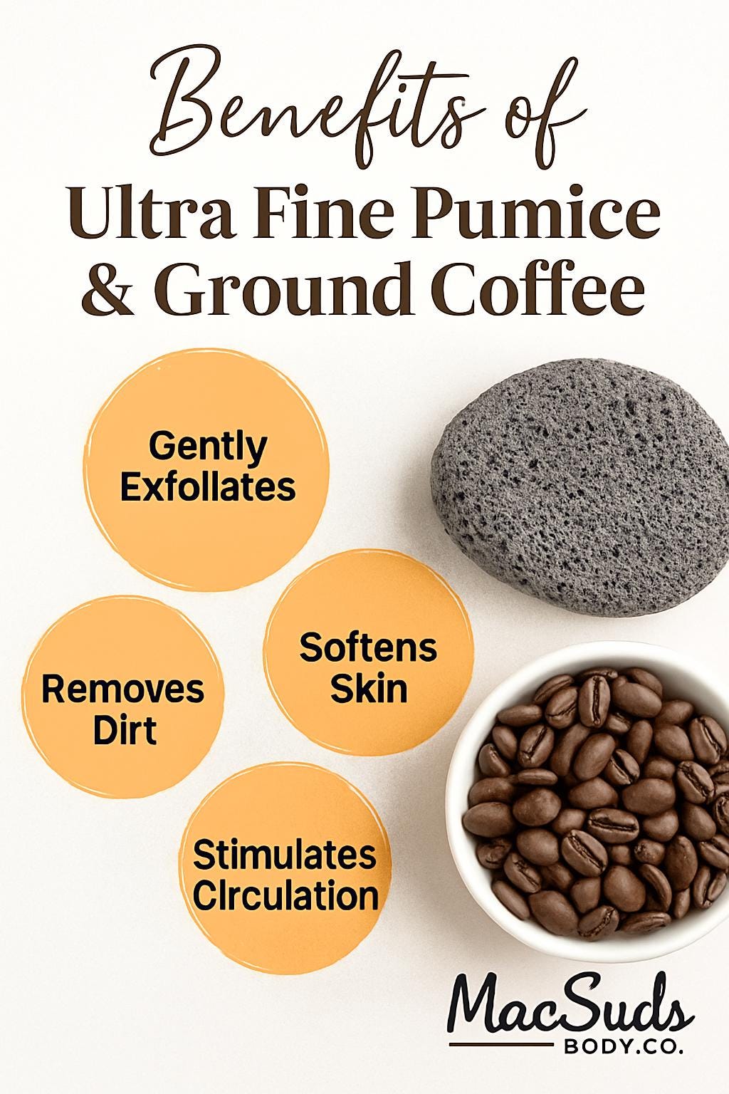 Handmade Mechanic Soap - Unscented Coffee Pumice Soap Bar