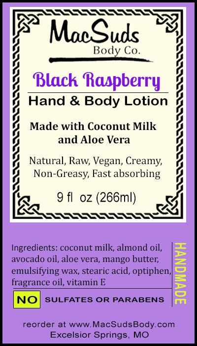 Black Raspberry Hand and Body Moisturizing Lotion