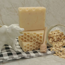 Load image into Gallery viewer, Natural Oatmeal Milk &amp; Honey Handmade Bar Soap
