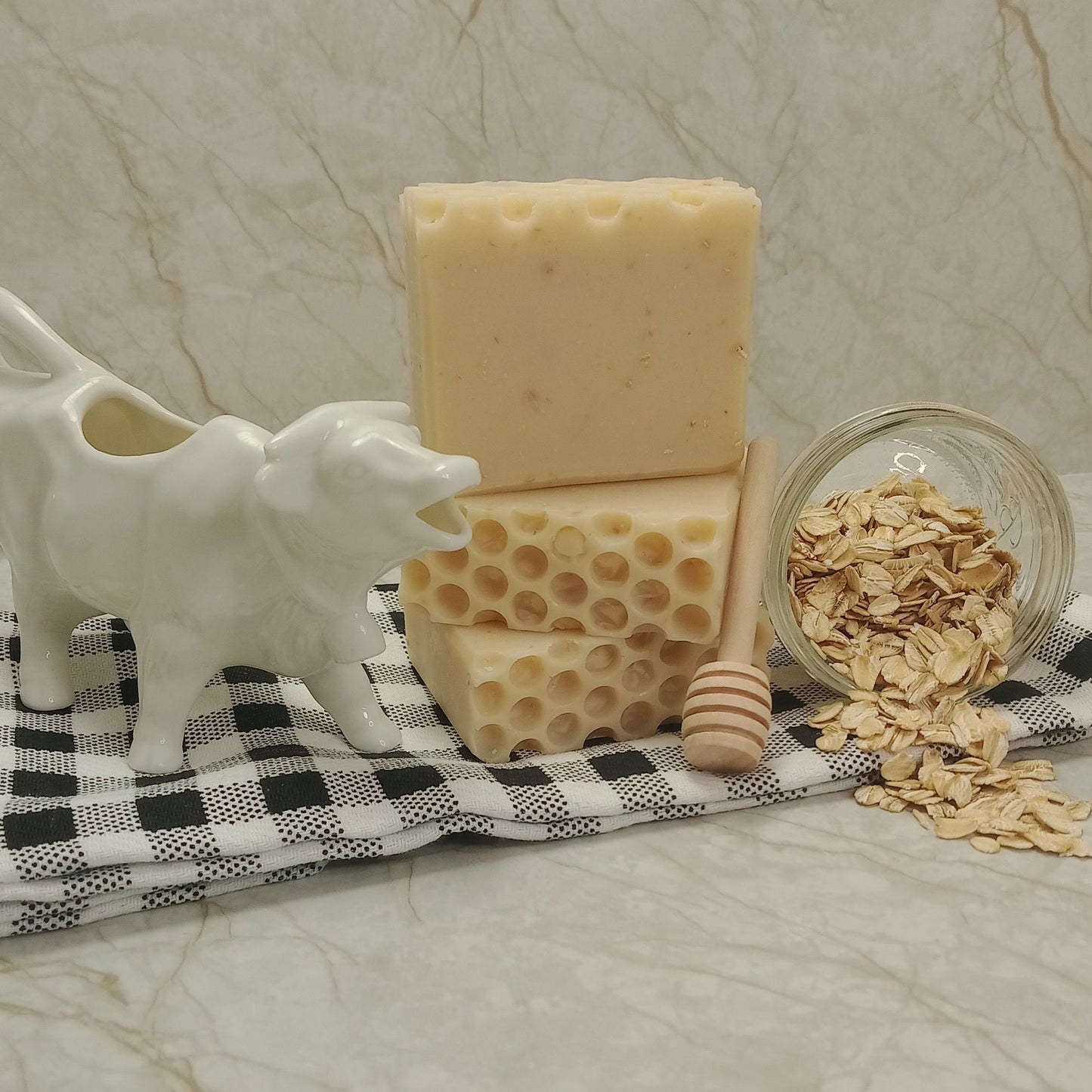 Natural Oatmeal Milk & Honey Handmade Bar Soap