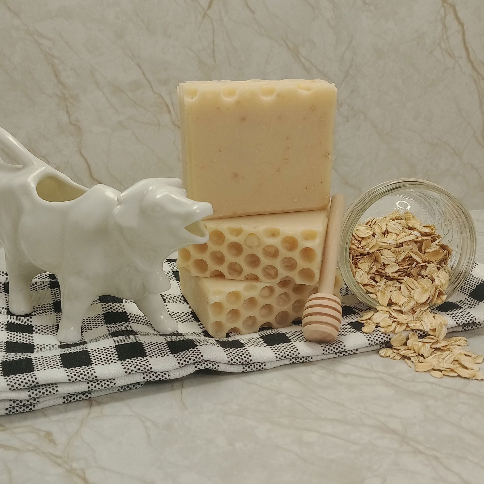 Natural Oatmeal Milk & Honey Handmade Bar Soap