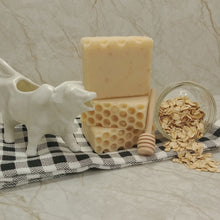 Load image into Gallery viewer, Natural Oatmeal Milk &amp; Honey Handmade Bar Soap
