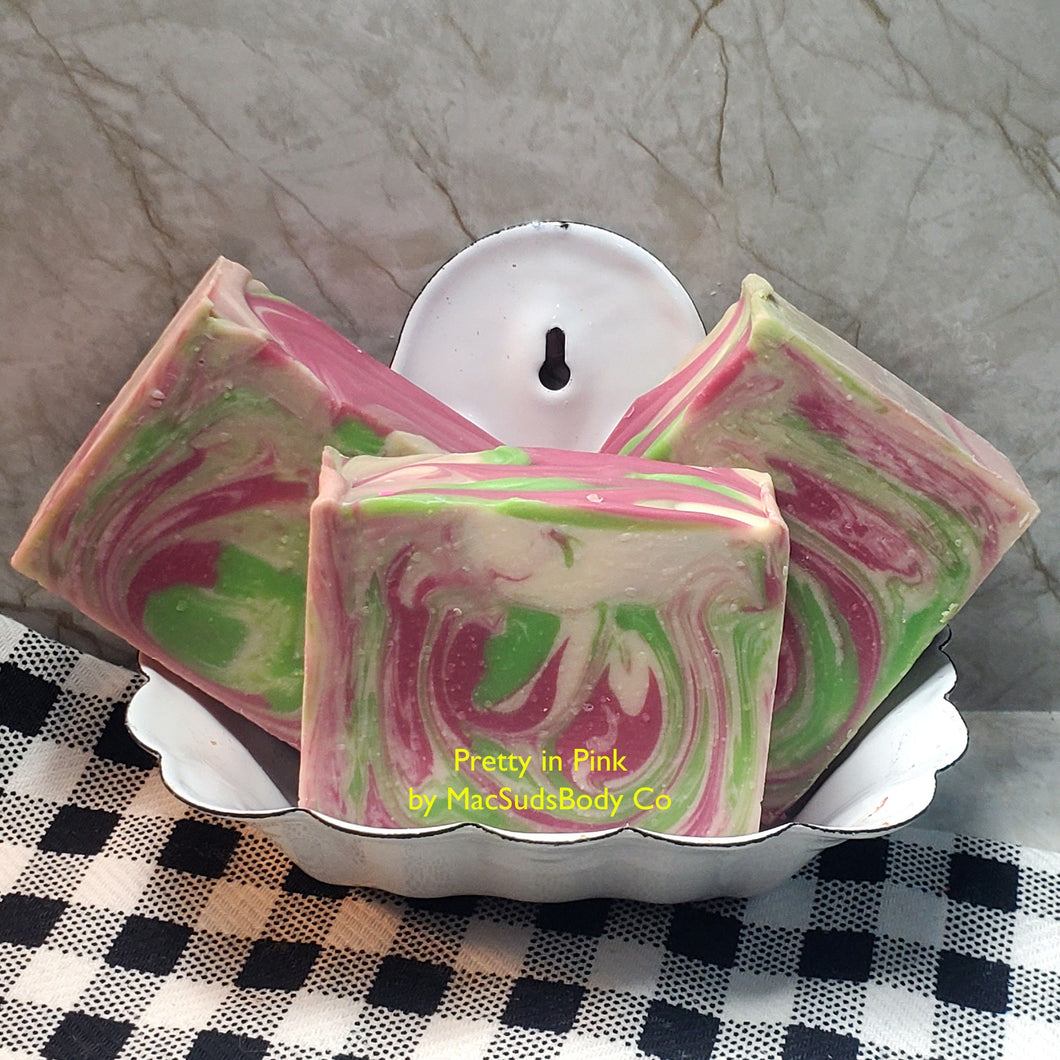 Pretty in Pink Handmade Bar Soap
